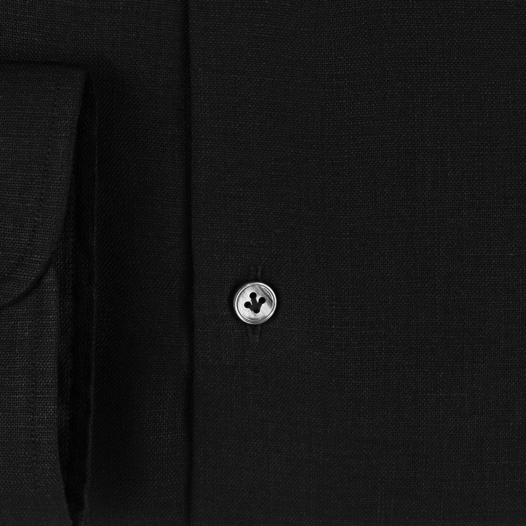 RTW001059 Czarna, Lniana, Slim Fit.