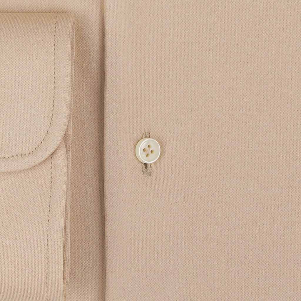 AURA Beige – Beżowa koszula dzianinowa 230 g/m²
