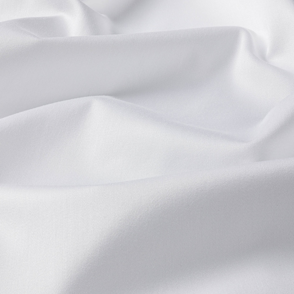 MTM000071 Cotton with Elastane, Poplin, White.