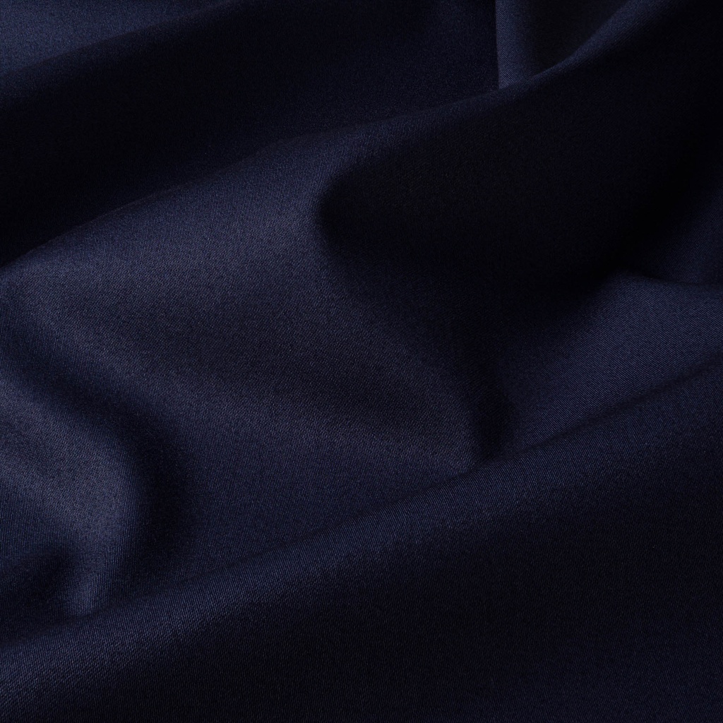 MTM000074 Cotton with Elastane, Poplin, Navy Blue