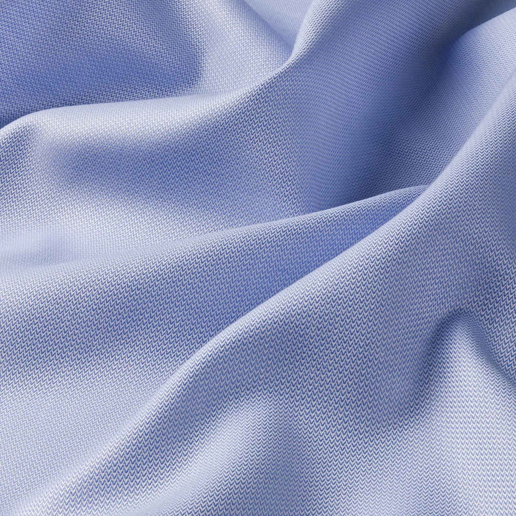 MTM000084 Cotton, Herringbone, Light Blue.