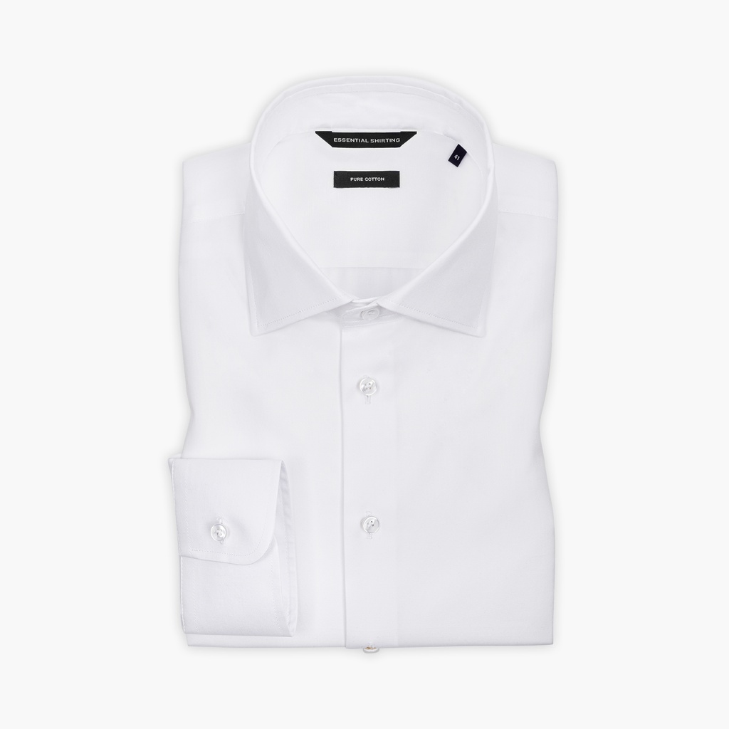 LUMA, ESSENTIAL SHIRTING - White Shirt, Slim Fit, Twill